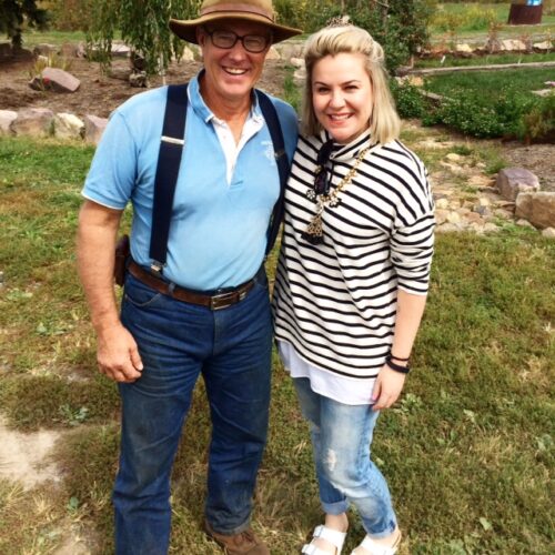 Joel Salatin and Rebecca Sullivan